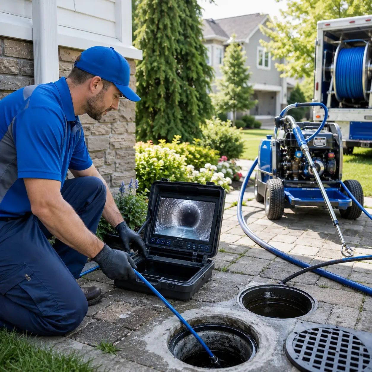 Outdoor drain cleaning professionals serving Bellefontaine, OH